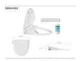 Smart Bidet Toilet Seat with Side Knob Adjustable Heated Seat with Water Temperature and Pressure 06062802