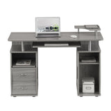 ZUN Complete Computer Workstation Desk With Storage, Grey 62969010