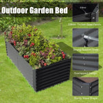 ZUN 6x3x2ft Galvanized Raised Garden Bed, Outdoor Planter Garden Boxes Large Metal Planter Box for W1859P197935