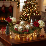 6PCS Set Christmas Ball Ornaments 3.9" Glass Hanging Balls for Tree Decor Holiday Party Set FBA 95151173