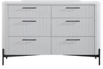 ZUN 6 Drawer Dresser - White B2699P270988