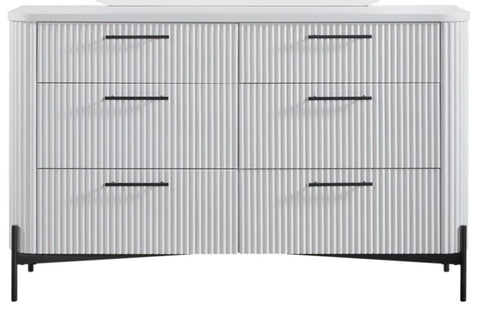 ZUN 6 Drawer Dresser - White B2699P270988