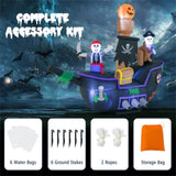 7 foot inflatable Halloween pirate boat with LED light blower 54667092