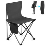 ZUN 4 Pack Folding Chairs with Carrying Bag, Lawn Chairs Camp Chair Beach Chair Portable Folding 05771234