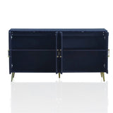 Modern Lacquered 4 Door Wooden Cabinet Sideboard Buffet Server Cabinet Storage Cabinet, for Living W1435P191610
