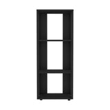 ZUN Eco 39" Tall Four-Tier Bookcase, Living Room, Storage Cabinet, Shelves Black B070P254757