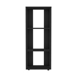 Eco 39" Tall Four-Tier Bookcase, Living Room, Storage Cabinet, Shelves Black B070P254757