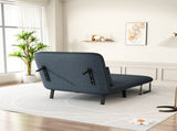 39 Convertible Chair Bed, Tri-Fold Sofa Bed with Adjustable Backrest & Pillow, Leisure Chaise W1767106625