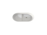 39 Inch Solid Surface Soaking Bathtub - Deep Soak Freestanding Tub T3785P353970