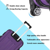 3-in-1 Portable ABS Trolley Case 20" / 24" / 28" Purple 19658160