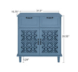 2 Door 2 Drawer Cabinet, American Furniture, Suitable for Bedroom, Living Room, Study W688P179040