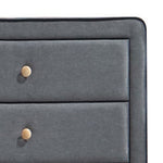 ZUN Light Grey Upholstered 5-drawer Chest B062P186552