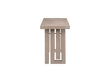 Uniquely Designed Oak Veneer Console Table with Distinctive Side Shapes, Suitable for N711P241282A
