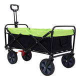 150L Collapsible Wagon Cart Foldable, Utility Garden Wagon with 360lbs Weight Capacity, Heavy Duty W321P269221