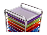 Steel 10 Compartments File Organizer, Multi-Color 35255244