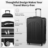 Luggage Set of 3, ABSPC Hardside Suitcase Sets with TSA Lock 4 Spinner Wheels, Lightweight Trolley 11457993