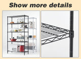 ZUN Wire Shelving Metal Storage Rack Adjustable Shelves, Standing Storage Shelf Units for Laundry 68000071