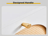2 dump buckets with high-leg arched rattan shoe cabinet particle board plastic rattan 54*24*98cm 76681799