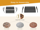 Awning for Door Entrance with Drainage Sink, 40x40 Inch Window Canopy Exterior, UV Rain Snow 03276454