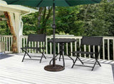 22lbs 17.5'' Iron Outdoor Patio Market Umbrella Base, Bronze 17308667