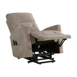 ZUN Power Lift Chair with Massage and Heat Comfort Brown Microfiber Upholstery Living Room Furniture 1pc B011P262310