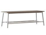 6-Piece Modern Dining Set for Home, Kitchen, Dining Room with Storage Racks, Rectangular Table, 53776053