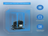 Orikool 29 IN Commercial Refrigerators, Undercounter Refrigerators 8 Cu.Ft with Smooth Casters, 1 W2095126115