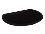 3x2x1/2" Beauty Salon Semicircle Anti-fatigue Salon Mat Black 99799260