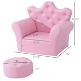 ZUN Kids Sofa Set with Footstool -AS （Prohibited by WalMart） 55356755
