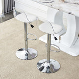 ZUN Modern minimalist bar chairs and bar stools. Can rotate 360 &deg; and adjust lifting. PET backrest and W1151P200322