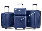 Luggage Sets 4 Piece, Expandable Lightweight Suitcase with 4 Double 360 Degrees Mute 10991167