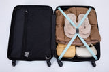 3 Piece Luggage Sets ABS Lightweight Suitcase with Two Hooks, Spinner Wheels, TSA Lock, W28453578