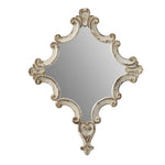 ZUN 30" x 23.5" Artistic White Diamond Scrollwork Mirror, Home Accent Mirror for Living Room, Entryway, W2078124361