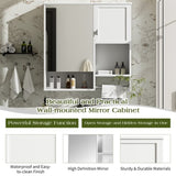 29'' x 28'' Modern Wall Mounted Bathroom Medicine Cabinet, Bathroom Wall Storage Cabinet with N710P209440K