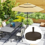 Brown Round Patio Umbrella Base Holder 44069757