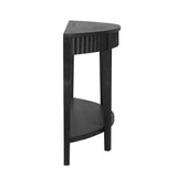 Mirod Elegant Half-Moon Entryway Table with Wood Veneer and Open Shelf A Refined Accent Piece for N760P285986B