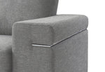 ZUN Gianna Light Gray Woven Fabric Arm Chair B061P184124
