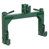 3 Pt Quick Hitch Adapter For Category 1 & 2 W/ Adjustable Bolt Tractor 3000lb,Green 72514488