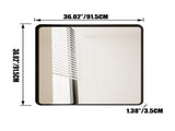 Wall Mirror 36x36 Inch Square Mirror Metal Framed Mirror Square Vanity Mirror Dressing Mirror, for W1435P241579