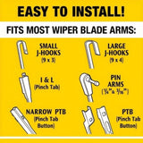 2-In-1 Wiper, 26 Inch Windshield Wipers , Automotive Replacement Windshield Wiper 77157364