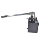 Double Acting Hydraulic Piston Hand Pump with Valve 2.7 CID 5 Quart 3600 PSI 3/8" NPT 83325411