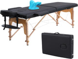 ZUN Massage Table Portable with Neck Stretcher, 84 inch Massage Bed Adjustable Lash Bed Massage Bed 58901655