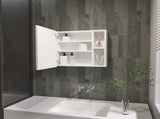 Myrick 2-Shelf Medicine Cabinet with Mirror White B06280279
