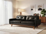 65-inch Modern Minimalist Two-Seater Sofa, featuring breathable Foil fabric and solid wood legs W5568P478823