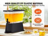 3-Gallon Beverage Dispenser with Stand, Spigot, and Lid Ideal for Serving Drinks at Events, 17861192
