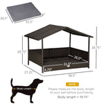 ZUN Dog Bed/ Dog House / Rattan Pet Sofa （Prohibited by WalMart） 91663211