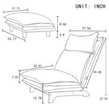 Lazy sofa balcony leisure chair bedroom sofa chair foldable reclining chair leisure single sofa W24425425