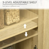 Sideboard Buffet Cabinet with Rattan Doors, Natural 47648043