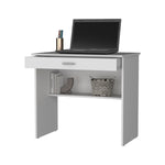 ZUN Kaylor Storage Desk, Modern Design with Drawer and Shelf B200P176188