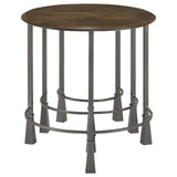Natural and Gunmetal 3-Piece Nesting Table B062P153905